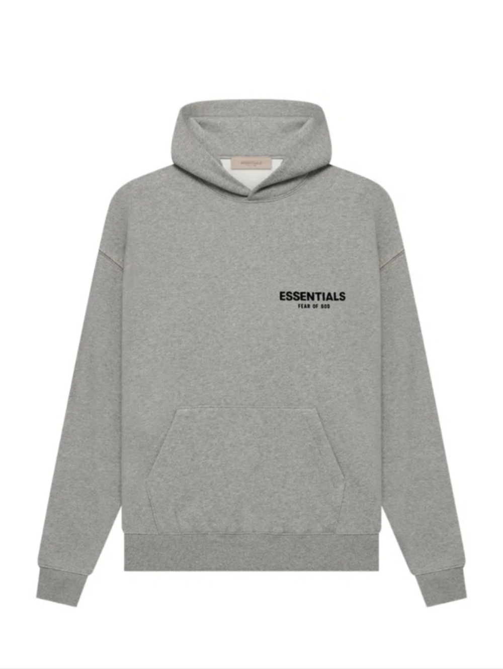 Fear of God Essentials Gray Pullover Hoodie